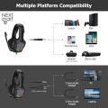 ONIKUMA K20 Professional Wired Gaming Headsets With Microphone &RGB Light. 