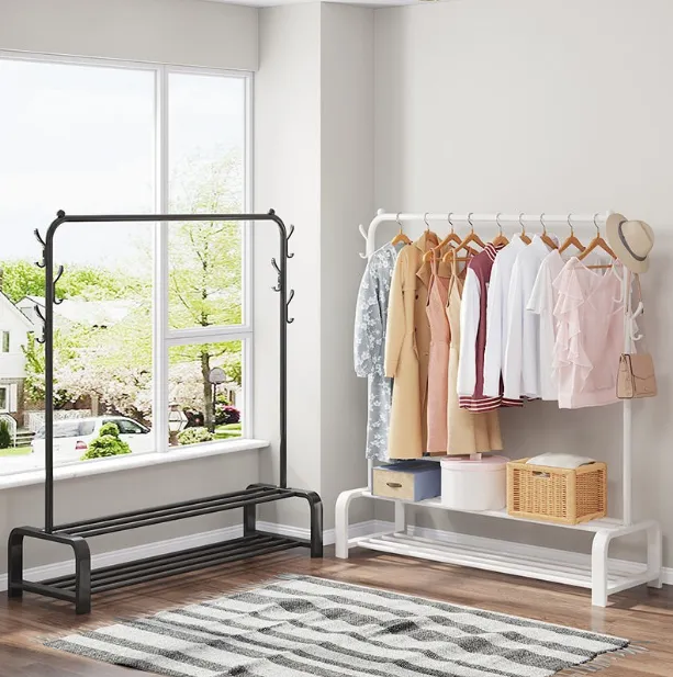 Freestanding%20Metal%20Clothes%20Hanger%20Coat%20Rack%20Stand%20Organizer%20With%20Storage%20Shelf%20-%20Image%203