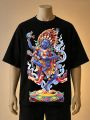 Kali God Graphic Printed T shirt - Cream, Maroon, Brown, White, blue, Black. 