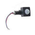 AC85-265V IP65 Motion Sensor Adjustable PIR Switch Ultrathin LED Light PIR Outdoor Motion Sensor Detector,10Mm Black. 