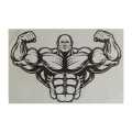 NEXO DECOR Vinyl Bodybuilder Wall Decal Multicolor Self Adhesive Sticker 41 cm x 27 cm. 