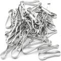 100 Pcs Durable 304 Stainless Steel Spring Hooks 1 Inch 25mm Metal Snap Clip Hooks Lanyard Rust-Proof Small Spring Clips ID Card. 