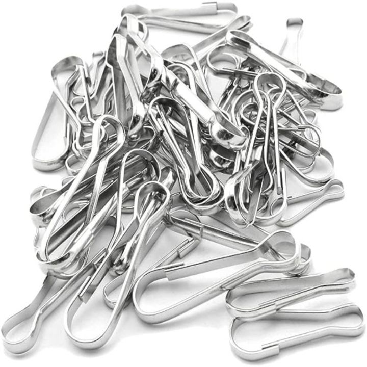 100%20Pcs%20Durable%20304%20Stainless%20Steel%20Spring%20Hooks%201%20Inch%2025mm%20Metal%20Snap%20Clip%20Hooks%20Lanyard%20Rust-Proof%20Small%20Spring%20Clips%20ID%20Card%20-%20Image%205