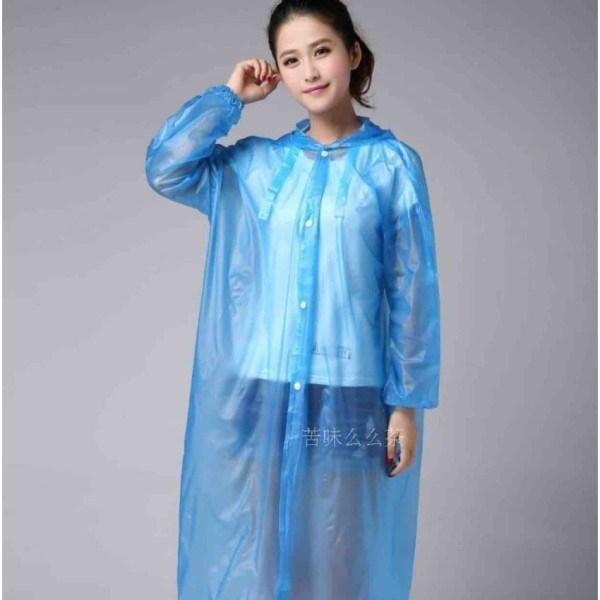 Translucent Long Pvc Rain Coat