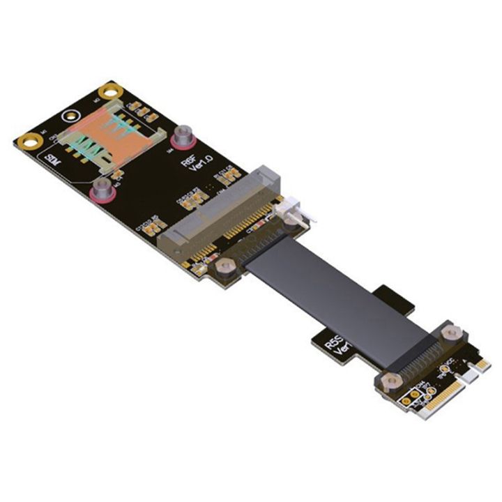 MPCIe to M.2 Key A.E. Extension Cable , Mini Pcie MPCI-E Card to NGFF M2 A.E. Slot Extension Adapter Cable