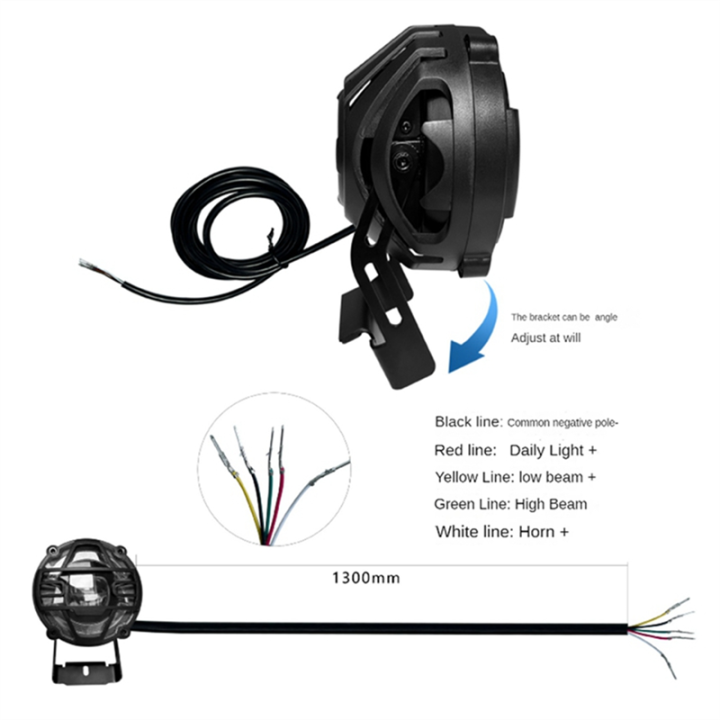 Snowmobile%20Modified%20Lithium%20Parts%20Accessories%20-X5%20Horn%20Headlight%2036V48V%20Integrated%20External%20Headlight%20-%20Image%205