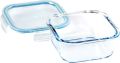 1Pcs Oven Safe Breakage Scratch Proof Borosilicate Glass Lunch Box With Air Tight Lid 800ml. 
