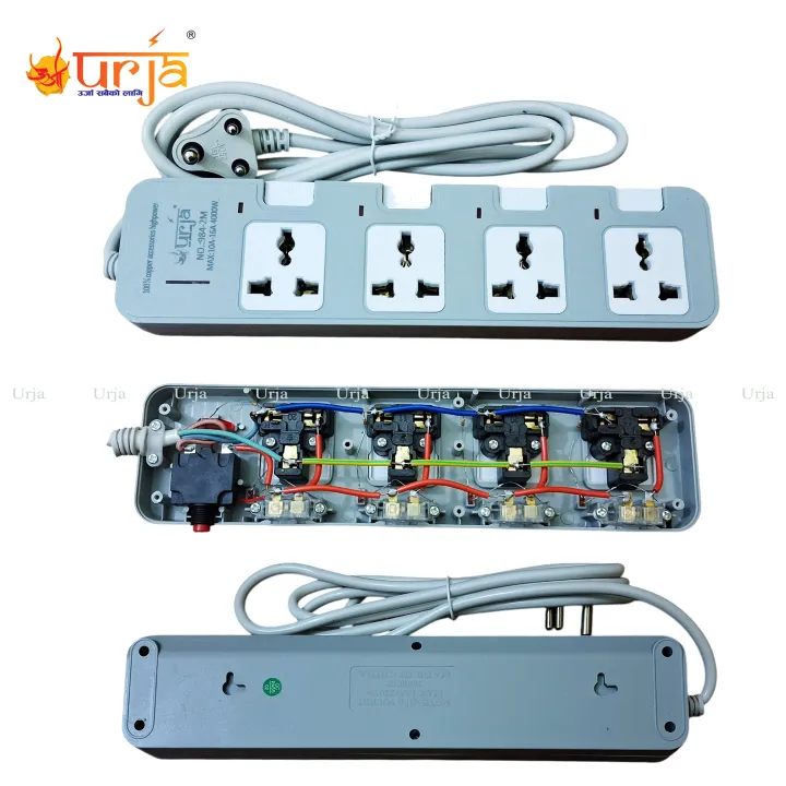 Urja%20(984-2M)%204%20Port%20Surge%20Protector%20%E2%80%93%20100%25%20Copper,%204000W%20(16A)%203%20Pin%20Extension%20Multiplug%20with%20Earthing,%20Individual%20Switches%20&%20LED%20Indicator%20-%20Image%204
