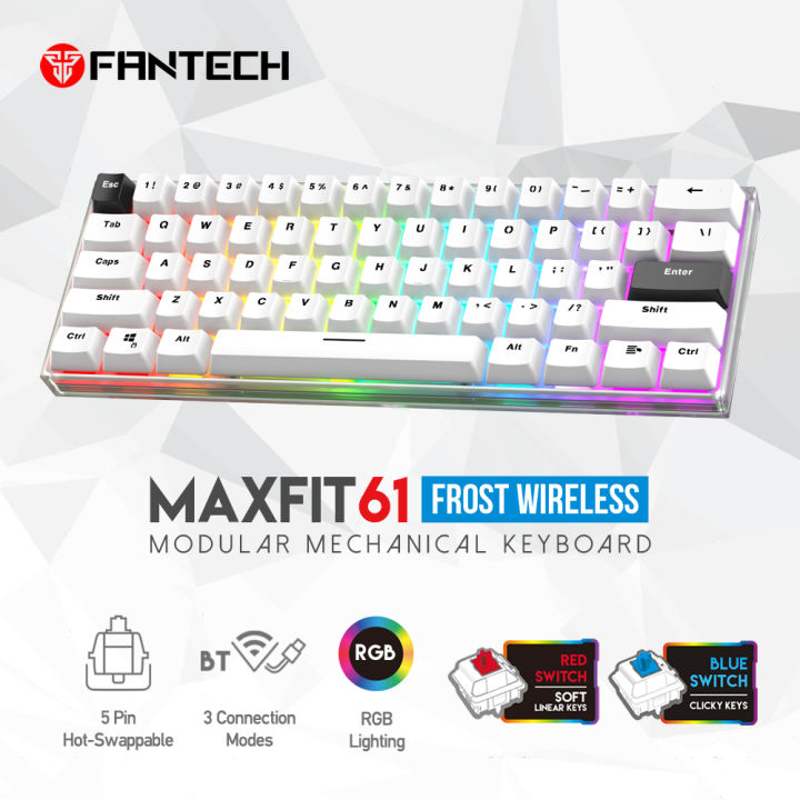 Fantech%20MK857%20Frost%20Wireless%20White%20%E2%80%93%20Red%20Switch%20Maxfit61%20Mechanical%20Keyboard%20-%20Image%202