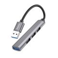 Hoco (HB26) 4 In 1 Adapter(USB to USB3.0+USB2.0*3). 