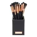 BH STUDIO PRO makeup brush set, BH Signature Rose Gold 13 Piece Brush Set with Holder (black). 