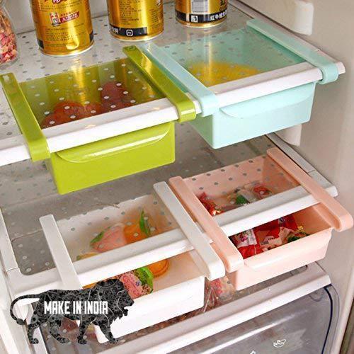 Refrigerator Space Saver Rack Drawer- Pack Of 2