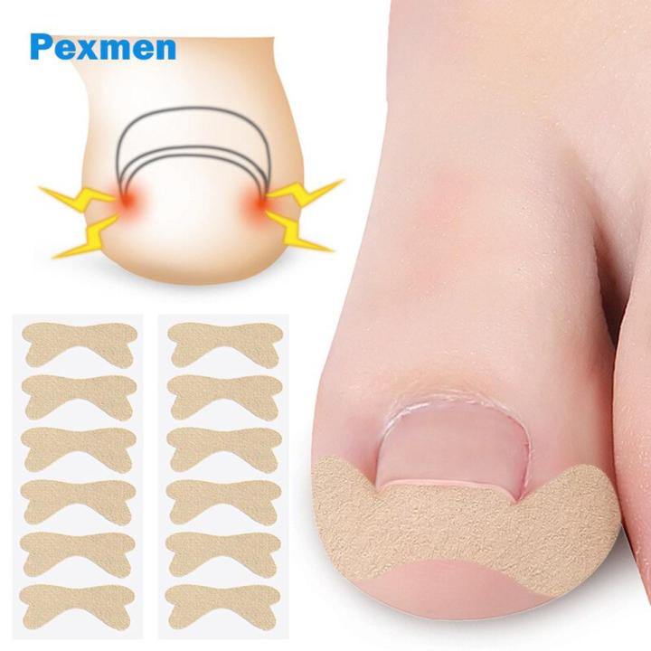 HOT Pexmen 6Pcs/Sheet Ingrown Toenail Correction Sticker Adhesive Toenail Patch Toe Nail Treatment Corrector Foot Care Tool