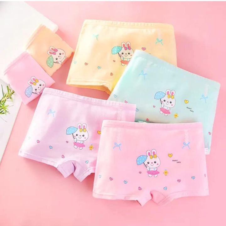 4%20Pcs%20Baby%20Girls%20Pure%20Cotton%20Soft%20Boxer%20Briefs%20Panties%20(2-3%20Years)%20(Print%20May%20Vary)%20-%20Image%202