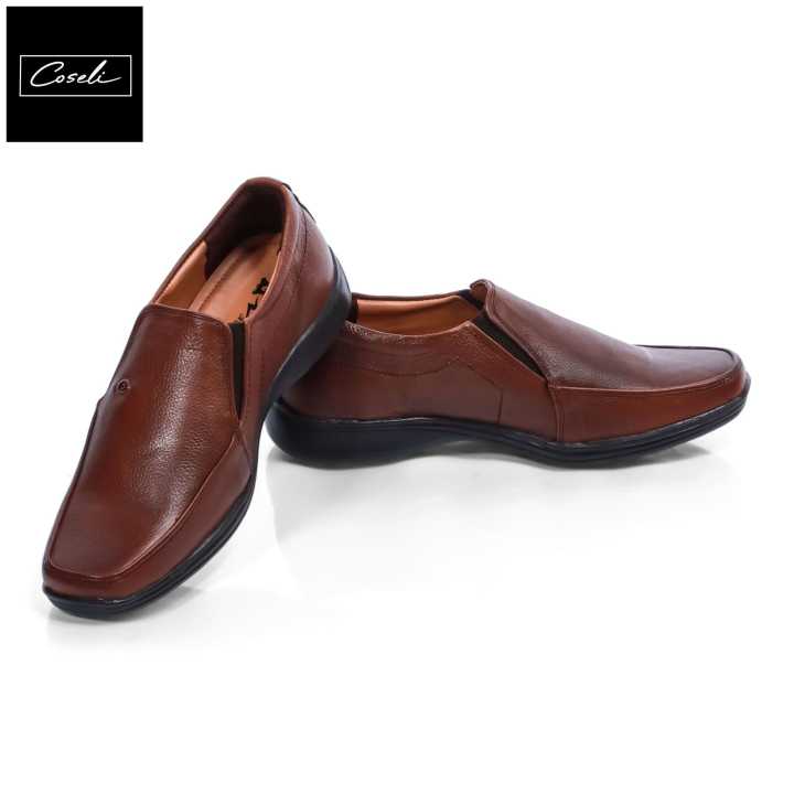 Coseli Brown Color Plain  Formal Shoes For Men (1431)
