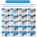 Charcoal soft/medium 3B 4B Mary drawing pencil 12pcs/box 2H HB B 2B 5B 6B 7B 8B/hard/special soft pencil sketch stationery. 