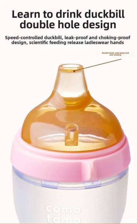 1%20Pc%207cm%20Wide%20Big%20Mouth%20Pacifier%20100%25%20Bpa%20Free%20Spoon%20Straw%20Nipple%20Gravity%20Ball%20Replacement%20Head%20For%20Baby%20Milk%20Bottle%20-%20Image%205