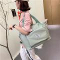 Waterproof Oxford Travel Tote Bag For Women Large Capacity Carry On Luggage Shoulder Hand Bag With Wet Pocket. 