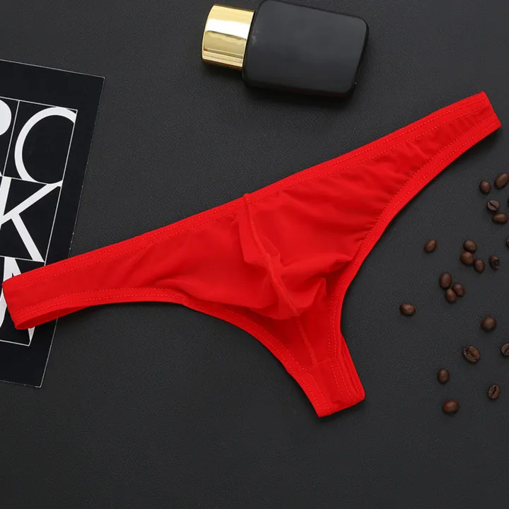DESCENTE%20Men%20Briefs%20Elastic%20Solid%20Color%20T-shaped%20Thong%20Ice%20Silk%20Low%20Waist%20Quick%20Dry%20Moisture-wicking%20Cooling%20Translucent%20U%20Convex%20Slim%20Fit%20Underwear%20Men%20Underpants%20-%20Image%203