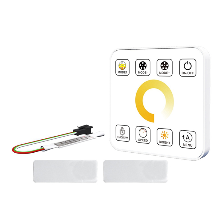 LED Strip Light Controller with 8 Key Touch Panel Wireless Controller ...