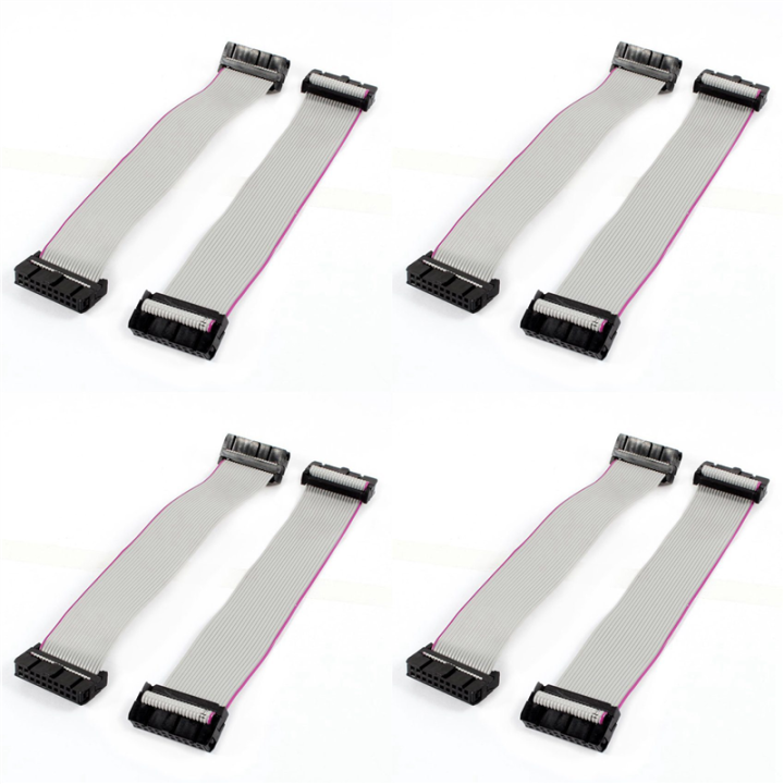 8 Pieces 2.54 mm Pitch 20 Pin F/F Flat Ribbon Cable Connector