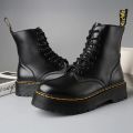 Tirpal Sole Martin Black lace up Solid Boot for Men (G76). 