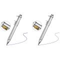 OUMERY 10Pcs Multifunction 1.0mm Gel Ink Pen Vernier Caliper Roller Ball Pen Stationery Ball-Point Pens Blue Ink. 