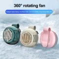 Durable 5 Adjustable Speed Clip-On Waist Fan Mute Strong Wind Portable Cooling Clip Fan Silent Operation Rotatable Handheld Air Cooler Construction Site. 