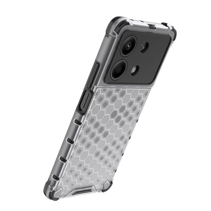 Case%20For%20Xiaomi%20Poco%20X6%20Neo%205G%20Transparent%20Honeycomb%20,%20%5BAnti-Scratch%20Hard%20PC%20Back%20Back%20+%20Soft%20TPU%20Bumper%5D%20%20Shockproof%20Cover%20Xiaomi%20Poco%20X6%20Neo%205G%20-%20Image%206