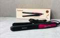 Kemei Black/Pink Flat Iron Professional Hair Straightener - KM-328. 