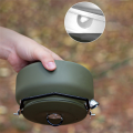 1L Portable Kettle Camping Stovetop Teapot with Folding Handle Outdoor Water Bottle Teapot Easy to Use About 15 X 9cm Green. 