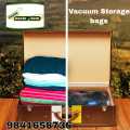 5 Vacuum Bags for Clothes with Pump Reusable plastic Bags for Packing. 