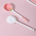 Cute Ceramic Strawberry Soup Spoon Kawaii Korean Ice Cream Dessert Spoon With Long Handle Kitchen Tableware Accessories Encounter. 