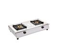 Stainless Steel 2 Burner Gas Stove. 