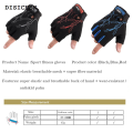 DISICHEN Luxury Uni Fitness Gym Gloves Weight Lifting Half Finger Crossfit Workout Bodybuilding Cycling Bicycle Bike Outdoor Sports Gloves. 