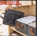 Narayani Suppliers ( pack Of 3 ) Clothes Storage Box Foldable Wardrobe Organizer and Storage Box Household Thickening and Wear-Resistant Clothing Finishing Box. 