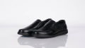 Genuine Leather Slip-on Shoe, Black Horse, 1061. 