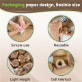 1 Roll Recycled Packing Paper 12Inch x 33FT Eco Honeycomb Paper for Moving Packaging Wrap Recyclable Cushion Material. 