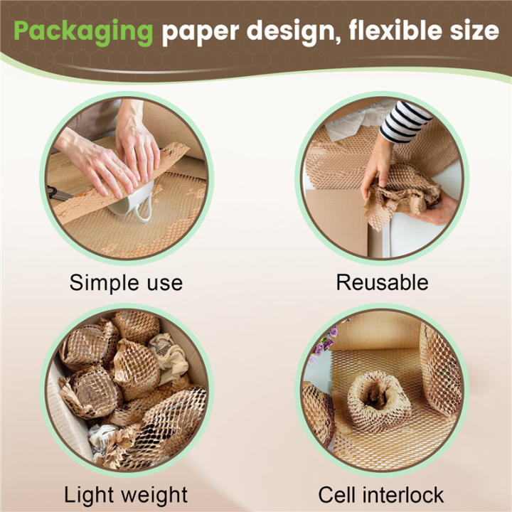 1%20Roll%20Recycled%20Packing%20Paper%2012Inch%20x%2033FT%20Eco%20Honeycomb%20Paper%20for%20Moving%20Packaging%20Wrap%20Recyclable%20Cushion%20Material%20-%20Image%203