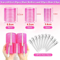 ARELENE Self-Grabbing Hair Curler Suitable for Long, Medium and Thin Hairdressing Tools Multi-Layer Hair Curler Hair Roller Set. 