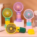Portable Cartoon Fruit-shaped Handheld Small Fan Student Desktop Phone Holder Small Fan / Cute Korean Design Mini Portable Fan with Lithium Rechargeable Battery. 