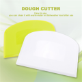 2 Pieces Dough Scraper Bowl Scraper Food-Safe Plastic Dough Cutter Flexible Plastic Scraper Practical Bench Scraper. 