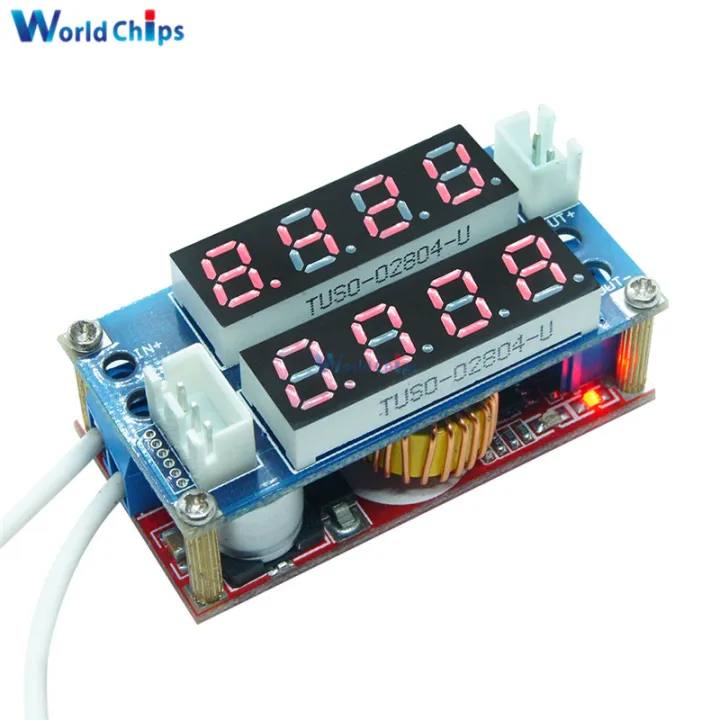 Max 5A Adjustable Blue Red CC CV Step Down Receiver Charge Module ...
