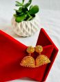 Gold Plated Pinjara/ Pinjada Earring Small Jhumka For Girls And Women. 