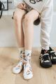 DISICHEN Profesional New Japanese Cute Cartoon Bear Girl Stockings Tide Tube Socks Candy Color Cotton Socks. 