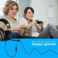 2X Headset Cable, 2.0M Inline Mute Cable Cord for /A40 Gaming Headsets Controller Headphone. 