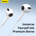 Baseus C17 H17 Type-C 3.5mm Wired Earphones In Ear Earbuds With Mic For Xiaomi Samsung Huawei. 