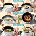 1.8L Electric Mini Cooking Multi Cooker - Stainless Steel Pot, Non-Stick Coating, Rice Cooker, Food Steamer | Momo Steamer and Maker. 