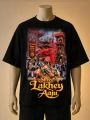 Shree Lakhey Aaju Cream, Black, Blue Color Printed T-Shirt. 