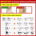 40 Pack 3/8In Stainless Steel Cable Railing Kit Angle Beveled Washer 25 30 35 Degrees for Deck Stair Railing System. 